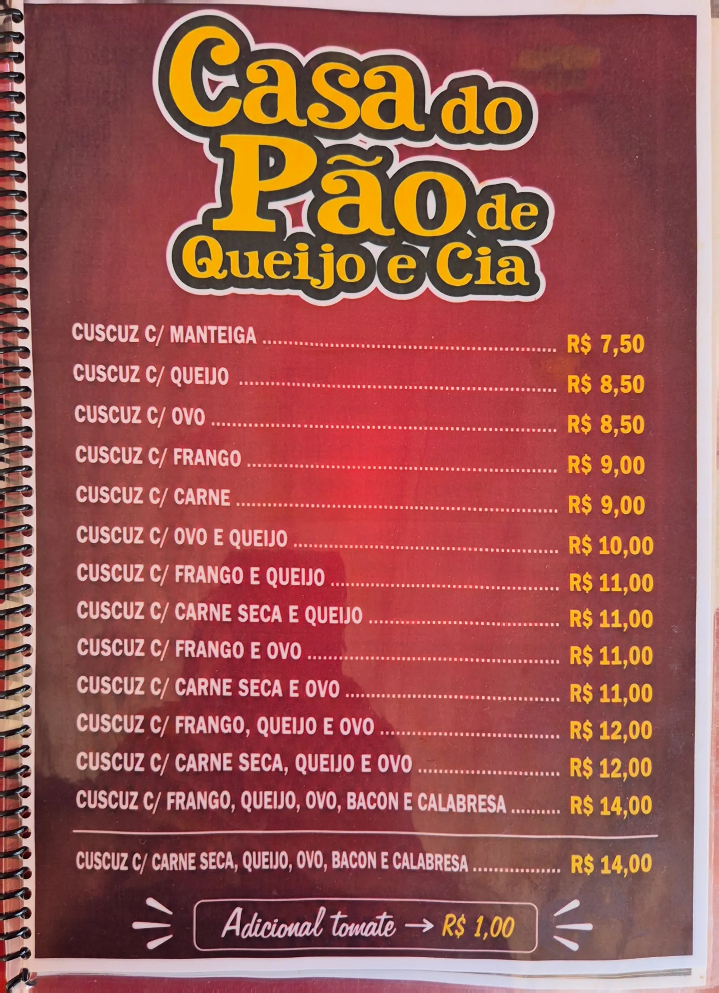 Cardápio de Lanches feitos na Hora página 2
