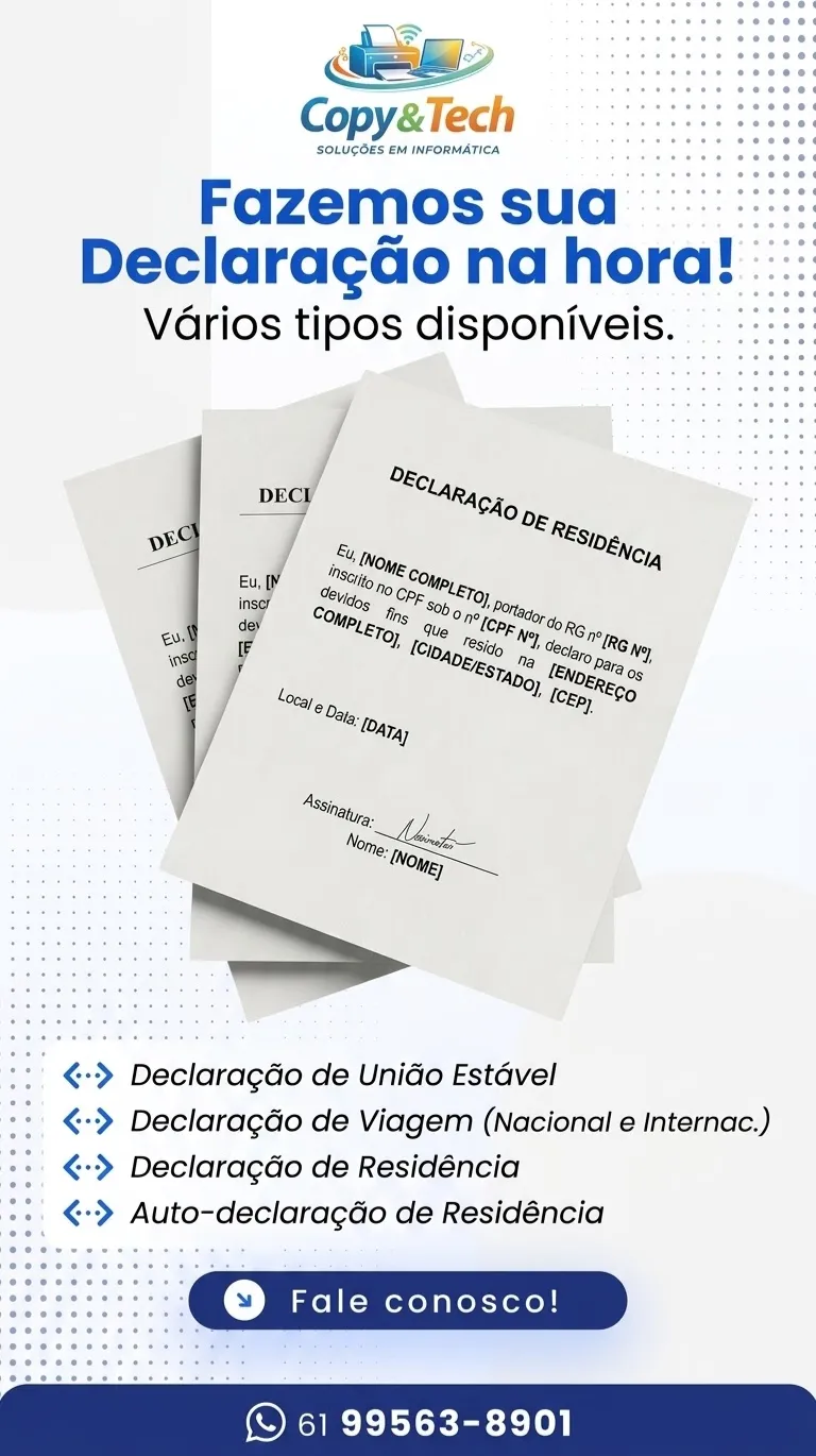 Fazemos Declarações! 1