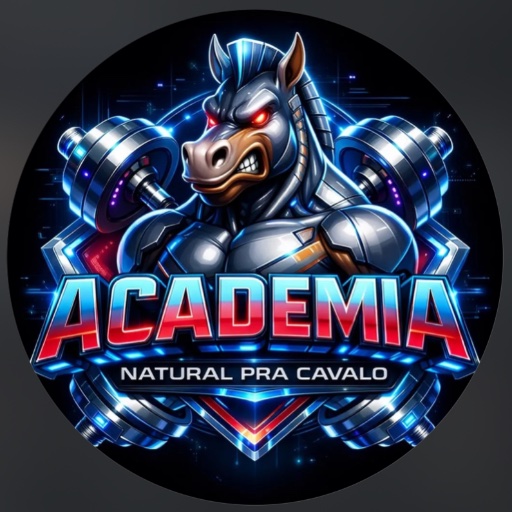 Logo de Academia natural pra cavalo